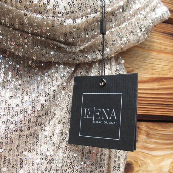 Mac Duggal 26596 SEQUINED DROP SHOULDER LONG SLEEVE JUMPSUIT - Picture 12 of 14